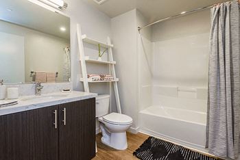 Modern bathroom vanities and shelving